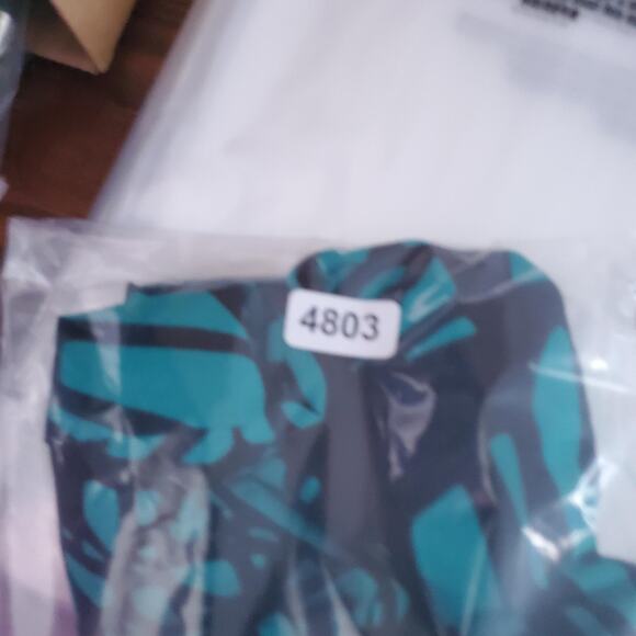 Chicos Kimono Jacket Womens L/XL Black Green Abstract Print Open Front Cardigan - Picture 7 of 7